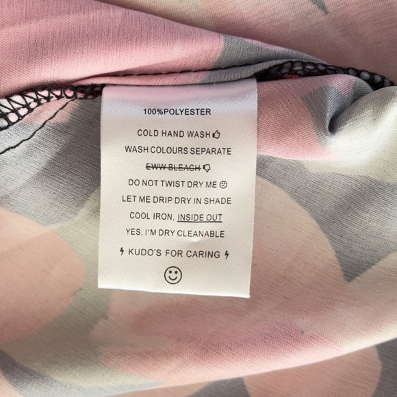 BB EXCLUSIVE LA Catch Cowl Neck Mini Dress Black Floral - Picture 8 of 13